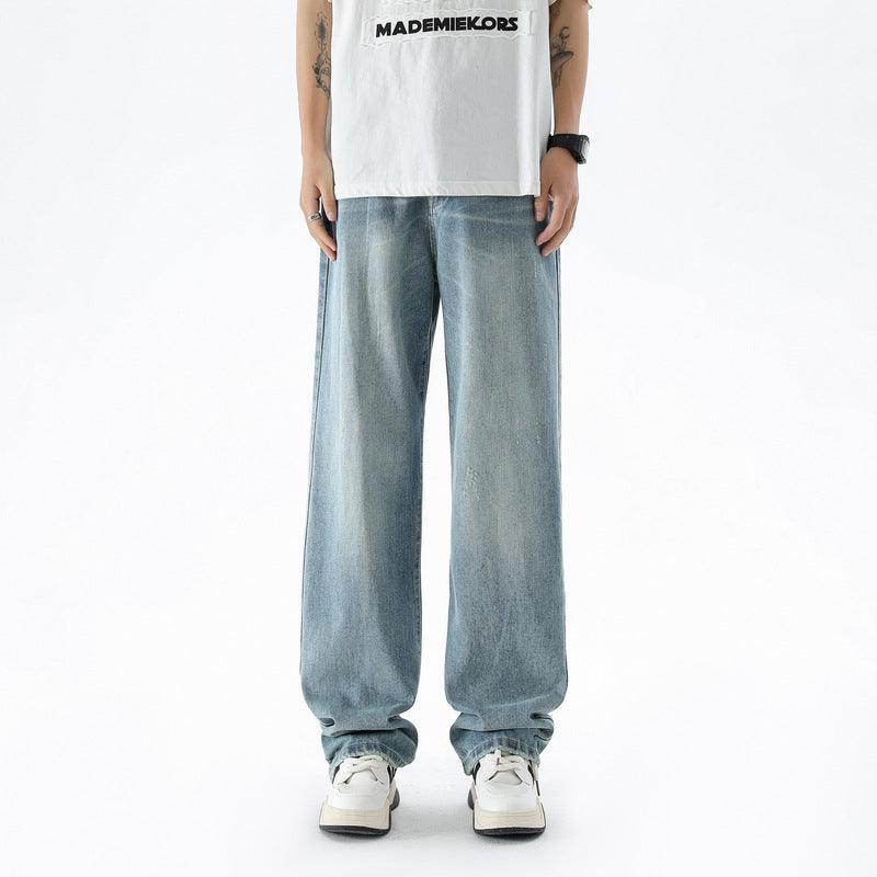 All-matching Loose Wide Leg Straight Long Pants - WOMONA.COM