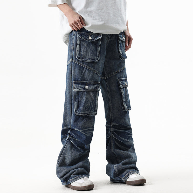 Multi-Pocket-Workwear-Jeans für Männer und Frauen