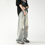 Men's Summer American Washed Broken Holes Pants - WOMONA.COM