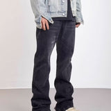 Washed White Distressed Skinny Jeans For Men - WOMONA.COM