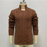 Long Sleeve Double Breasted Cardigan Sweater Coat - WOMONA.COM