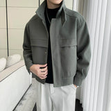 Premium Short Woolen Overcoat Coat