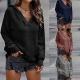 Long Sleeve Women's Knitted Blouse Women - WOMONA.COM