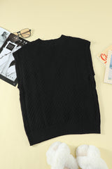 Casual Slim V-neck Pullover Sleeveless Sweater - WOMONA.COM