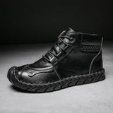 Leather shoes leather men casual shoes - WOMONA.COM