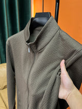 Spring And Autumn Long Sleeve Zipper Sweater T-shirt Jacket - WOMONA.COM