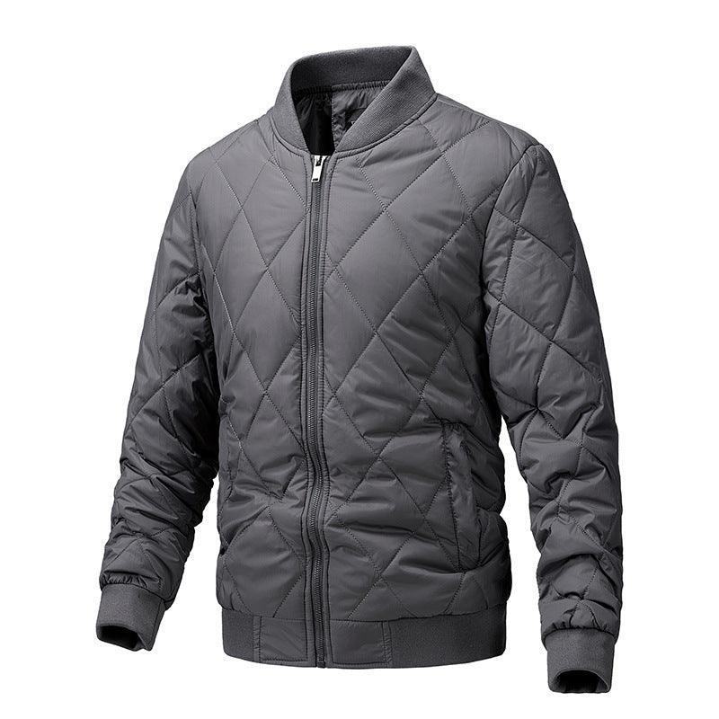 Solid Color Cotton-padded Coat - WOMONA.COM