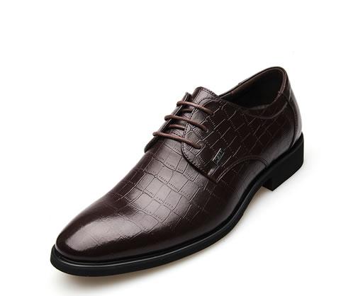 Genuine Leather Men Dress Shoes - WOMONA.COM