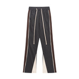 Color Contrast Patchwork Casual Pants For Men Loose Street - WOMONA.COM