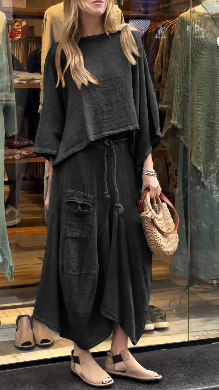 Women's relaxed long-sleeve two-piece set – product image 2