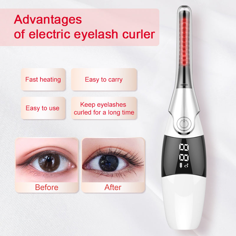 USB Rechargeable Electric Eyelash Curler - WOMONA.COM