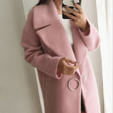 Women's Casual Thickened Loose Woolen Coat