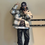 Men's And Women's Loose Shirt Plaid Coat Top - WOMONA.COM