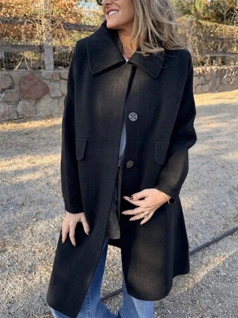 Women's Single-Breasted Wool-Blend Jacket – alternate product view 2