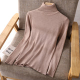 Basic Women highneck Sweaters - WOMONA.COM