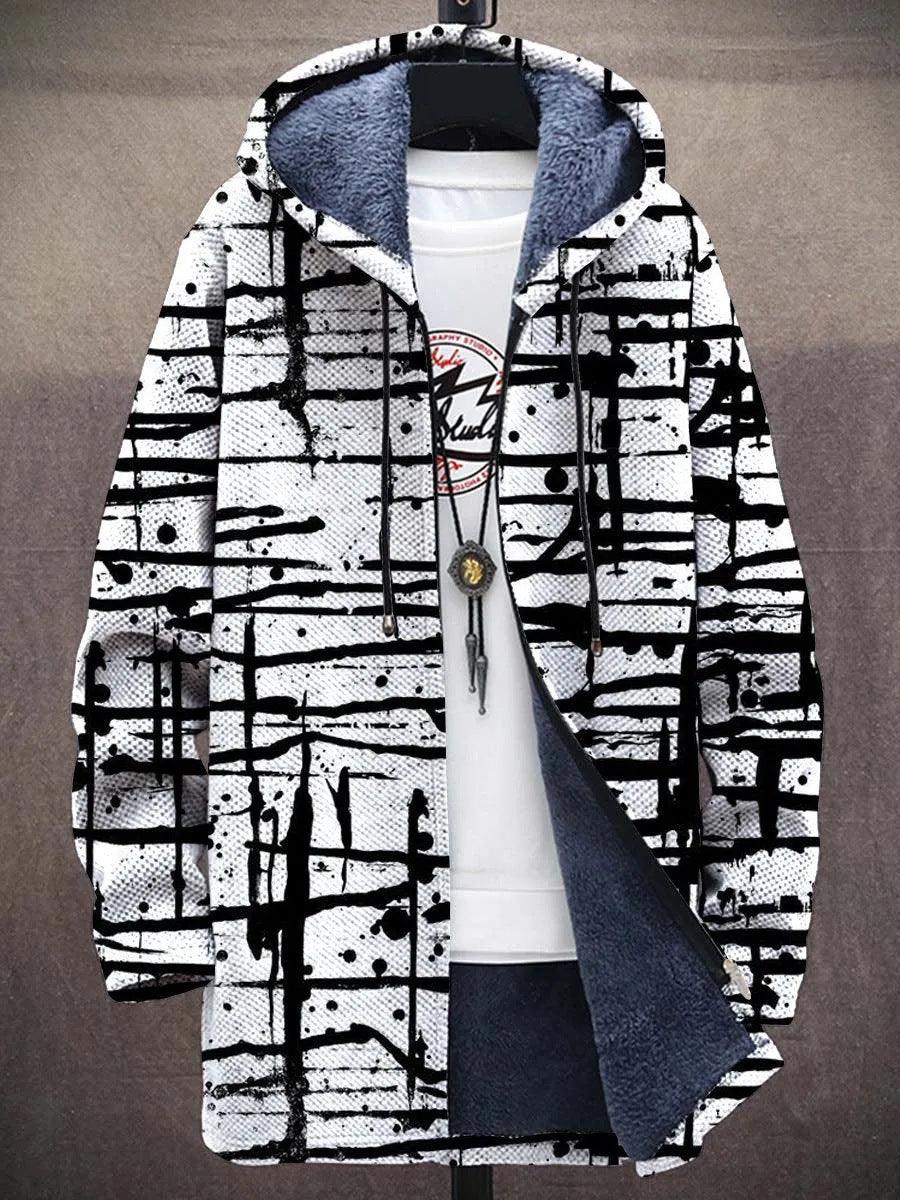 Men's Digital Printed Stand Collar Jacket - WOMONA.COM