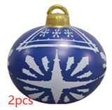 Christmas Ornament Ball Outdoor Pvc 60CM Inflatable Decorated Ball - WOMONA.COM