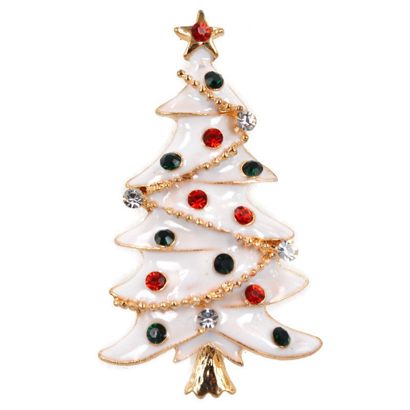 Christmas Tree Brooch Pin Women Girls Jewelry - WOMONA.COM