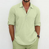 Solid Color Polo Collar Leisure Fashion Tops