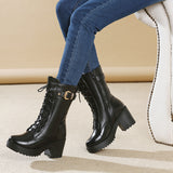 Leather Martin boots women - WOMONA.COM