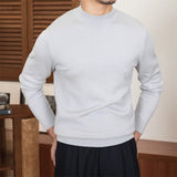 Commuter Sheep Wool Base Shirt For Men Slim Fit - WOMONA.COM