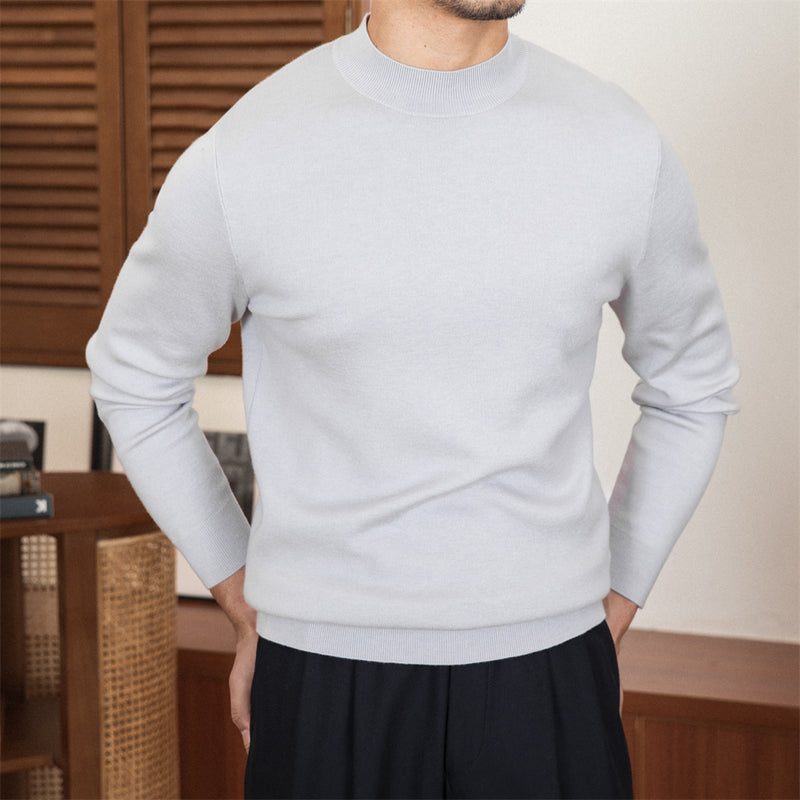 Commuter Sheep Wool Base Shirt For Men Slim Fit - WOMONA.COM