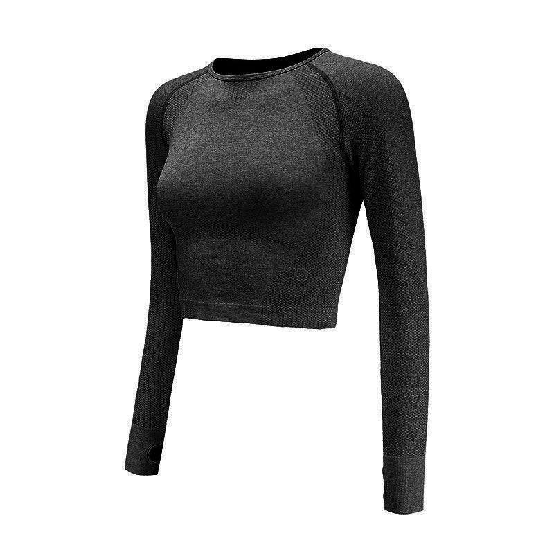 Seamless Yoga Shirts For Women - WOMONA.COM