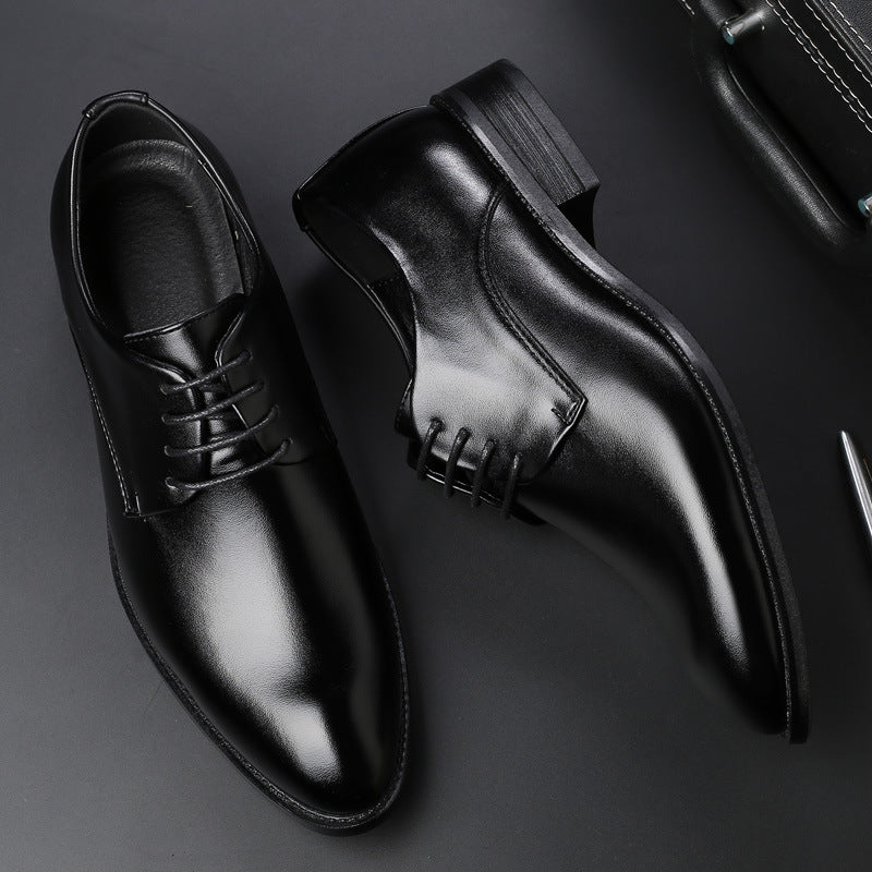 tie business men leather shoes - WOMONA.COM