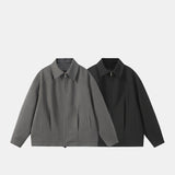 Autumn Fashion Simple Jacket Coat Japanese Black - WOMONA.COM