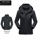 Outdoor Windproof Warm Shell Jacket Two-piece Set