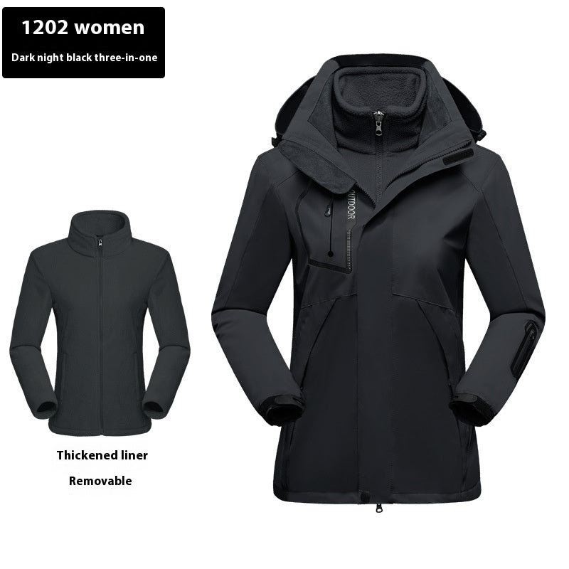 Outdoor Windproof Warm Shell Jacket - WOMONA.COM