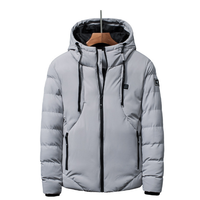 New Men Women Cotton Coat USB Smart Electric Heated Jackets Winter - WOMONA.COM