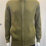 Cardigan Men's Sweater Zipper Solid Color Round Neck - WOMONA.COM