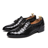 Pointed leather shoes for men - WOMONA.COM