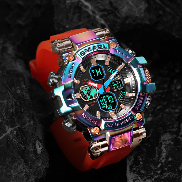 Colorful Alloy Watch Men's Outdoor - WOMONA.COM