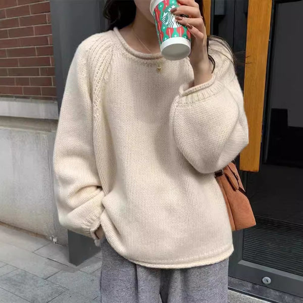 Neues, sanftes Pullover-Oberteil im koreanischen Stil