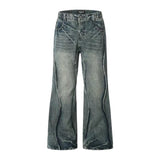 Casual American Street Stitching Profile Jeans Men - WOMONA.COM