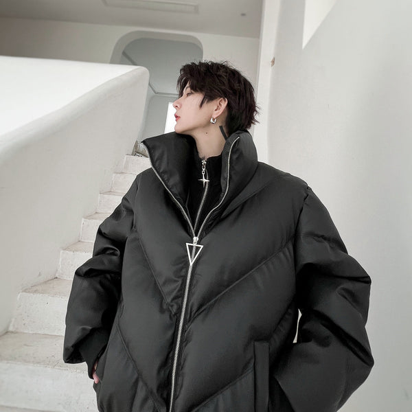 Loose Thick Leather Cotton-padded Coat