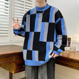 Mock-neck Stripes Sweater Men