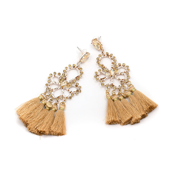 Folk creative earrings tassel earrings - WOMONA.COM