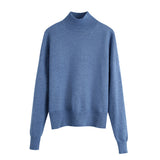 Solid Color Loose Pullover Sweater - WOMONA.COM