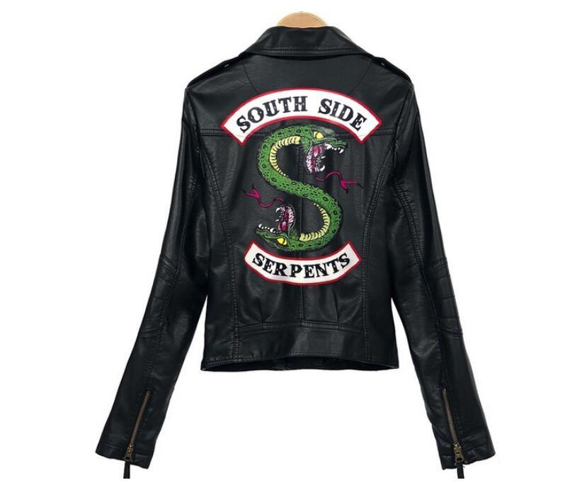 Viper Snake Leather Jacket - WOMONA.COM