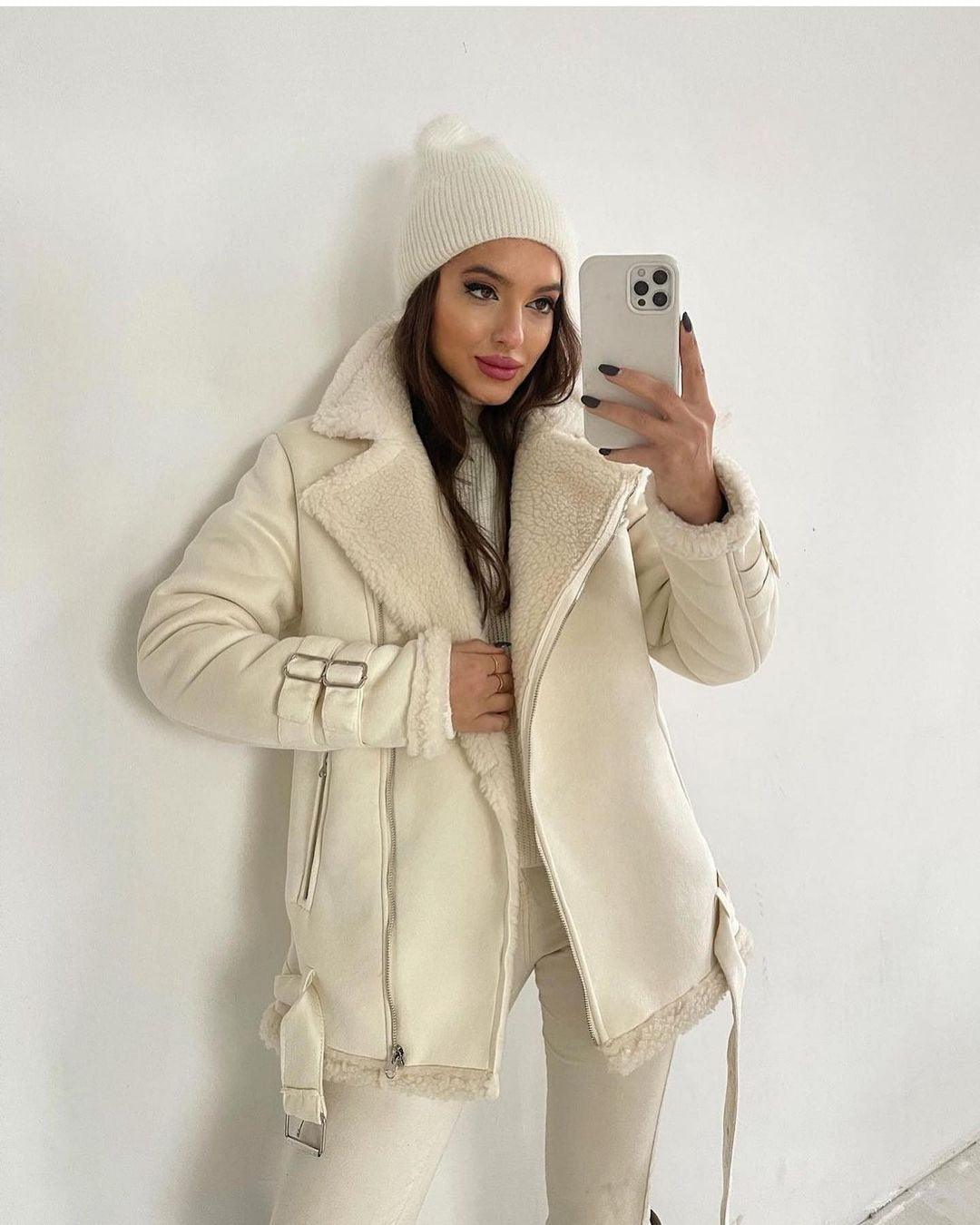 Fashion Long Sleeve Solid Color Coat For Women - WOMONA.COM