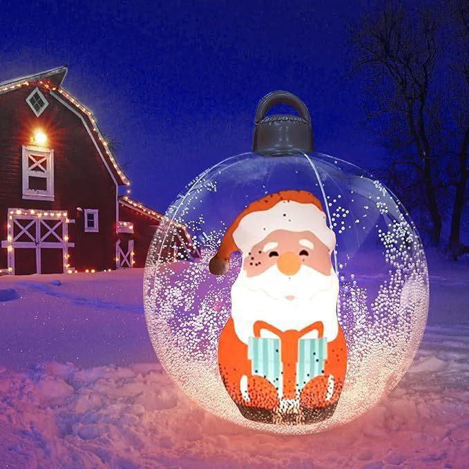 Inflatable Hanging Christmas Ball, 60 cm