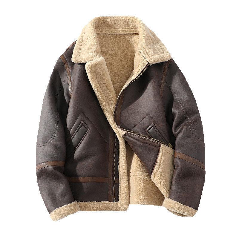 Men's Polo Collar Jacket Casual - WOMONA.COM