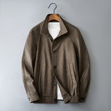 Casual Korean Retro Two-tone Men's Coat - WOMONA.COM