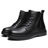 Fashion Personality Side Zipper Martin Boots For Men - WOMONA.COM