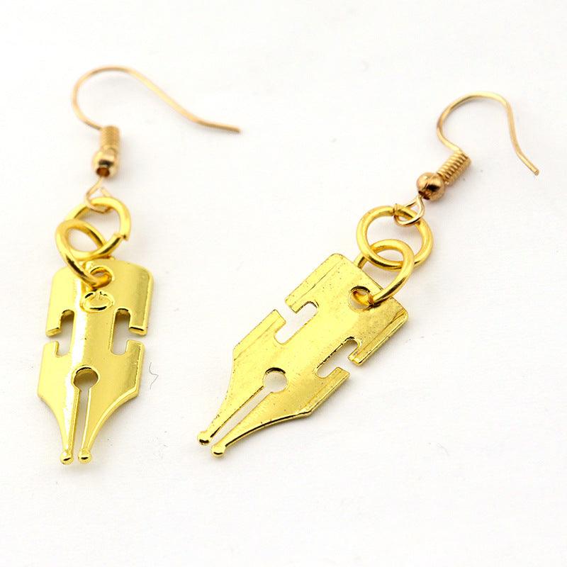 Gold-Tone Cartoon Clip-On Earrings