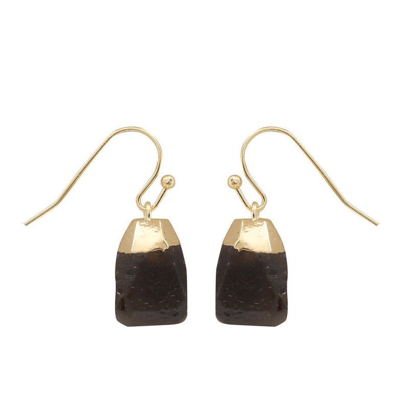 Gold with crystal earrings - WOMONA.COM