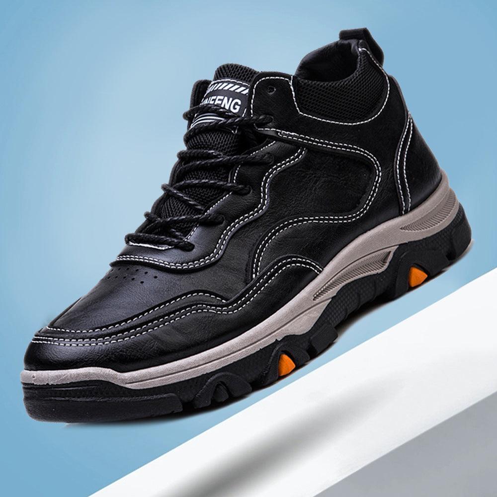 Men Boots Winter Warm Shoes Outdoor Walking Ankle Boots - WOMONA.COM